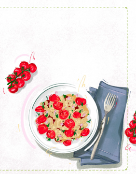 Vorschaubild Wachtelbohnensalat mit Zwiebeln und Tomaten © Carina Lindmaier