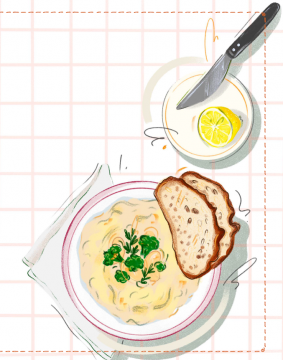 Vorschaubild weiße Bohnencreme mit Brokkoli © Carina Lindmaier