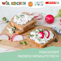 Mediendetails: Rezeptkarte Knackiger Radieschen­aufstrich