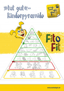 Mediendetails: Ausmal­vorlage Kinder­pyramide