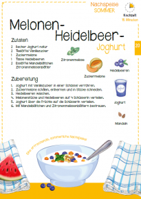 Mediendetails: Melonen-Heidelbeer-Joghurt Sommer