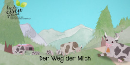 Vorschaubild Kühe auf grüner Almenlandschaft