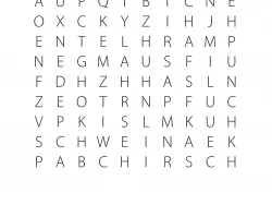 Arbeitsblatt Fleisch Buchstabenrätsel Projekt Schmatzi