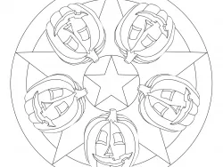 Arbeitsblatt Kürbis-Mandala Projekt Schmatzi