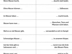 Arbeitsblatt Wasser-Spannspielblatt Projekt Schmatzi