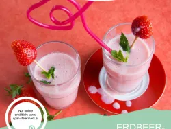 Abbildung Rezeptkarte Erdbeer-Buttermilch-Smoothie