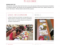 Seitenansicht Mit allen Sinnen!