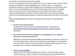 Voransicht Bewertungskriterien Toolbox-Materialien 