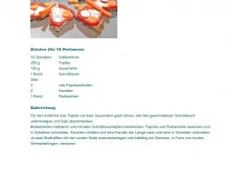 Voransicht Schmetterlingsbrote