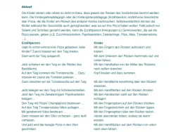 Voransicht Pizza backen Spiel