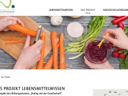 Vorschau Lebensmittelwissen Website