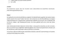 Praktische Übung: Wir schmecken was wir sehen