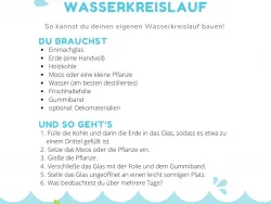 Experiment Wasserkreislauf 