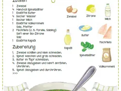 Rezept Grüne Cremesuppe mit gebratenem Fisch