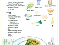 Frühlingsrezept Quiche mit wilden Kräutern