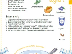 Sommerrezept Melonen-Heidelbeer-Joghurt