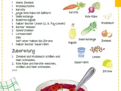 Rezept Linsensuppe mit Sommerrüben