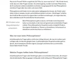 Vorschaubild Info Philosophieren mit Kindern