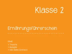 Deckblatt Ernährungsführerschein 2. Klasse / © aks Gesundheit