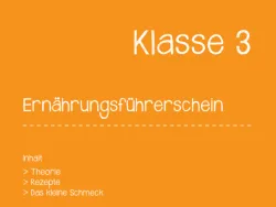 Deckblatt Ernährungsführerschein 3. Klasse / © aks Gesundheit