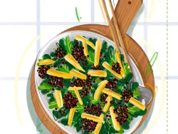 vorschaubild Asiasalat mit Belugalinsen  © Carina Lindmaier