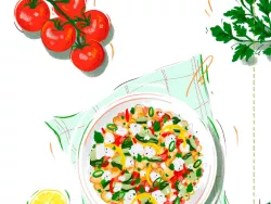 vorschaubild kichererbsensalat © Carina Lindmeier