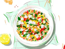 Vorschaubild Rezeptbroschüre Bohnen, Linsen, Erbsen - vielfältig, gesund und klimafreundlich