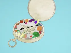 Voransicht Figurbild Essen mit Genuss