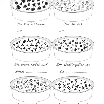 Arbeitsblatt Kürbis-verhexte-Buchstaben Projekt Schmatzi