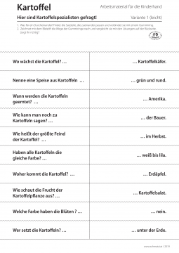 Arbeitsblatt Kartoffel-Spannspielblatt-LEICHT Projekt Schmatzi