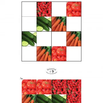 Arbeitsblatt Radieschen Sudoko einfach Projekt Schmatzi