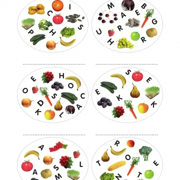 Arbeitsblatt WÖRTERSalat Projekt Schmatzi