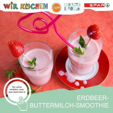 Abbildung Rezeptkarte Erdbeer-Buttermilch-Smoothie 