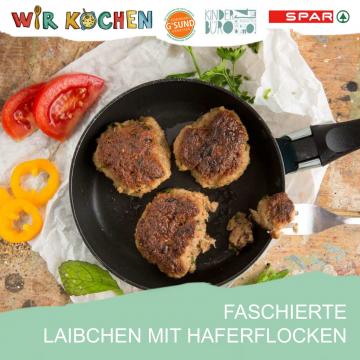 Abbildung Rezeptkarte Faschierte Laibchen Mit Haferflocken