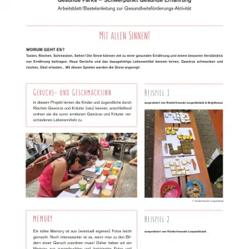 Seitenansicht Mit allen Sinnen!