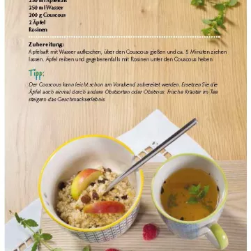 Ansicht Apfel Couscous