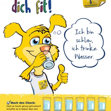 Plakat Wasser hält dich fit! 