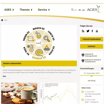 Voransicht AGES Website