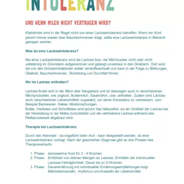 Lactoseintoleranz Voransichtbild