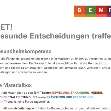 Voransicht Überblicksinfo zur Arbeit mit der Materialbox