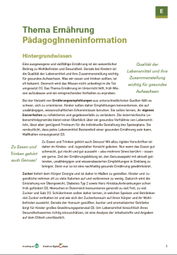 PädagogInneninformation Voransicht