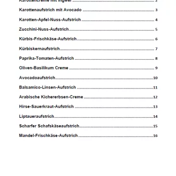 Voransicht Rezepte Brotaufstriche