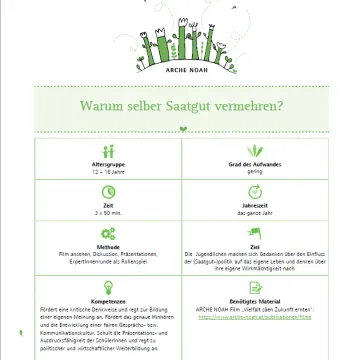 Voransicht Warum selber Saatgut vermehren