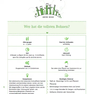 Voransichtbild Wer hat die tollsten Bohnen