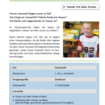 Wasser mit allen Sinnen Stundenbild Voransicht