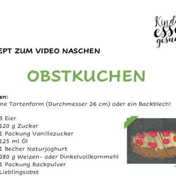 Voransicht Obstkuchen Rezept