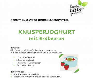 Voransicht Knusperjoghurt mit Erdbeeren