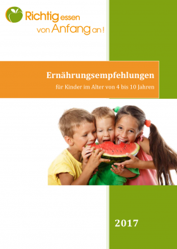 Titelseite Ernährungsempfehlungen 4-10 Jährige