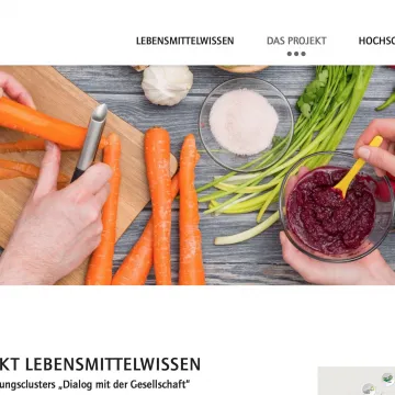 Vorschau Lebensmittelwissen Website