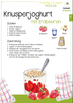 Knusperjoghurt mit Erdbeeren Frühlingsrezept